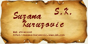 Suzana Kuruzović vizit kartica